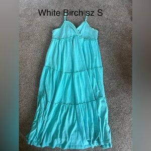 Turquoise Maxi Sundress  by WHITE BIRCH S small kids or women’s